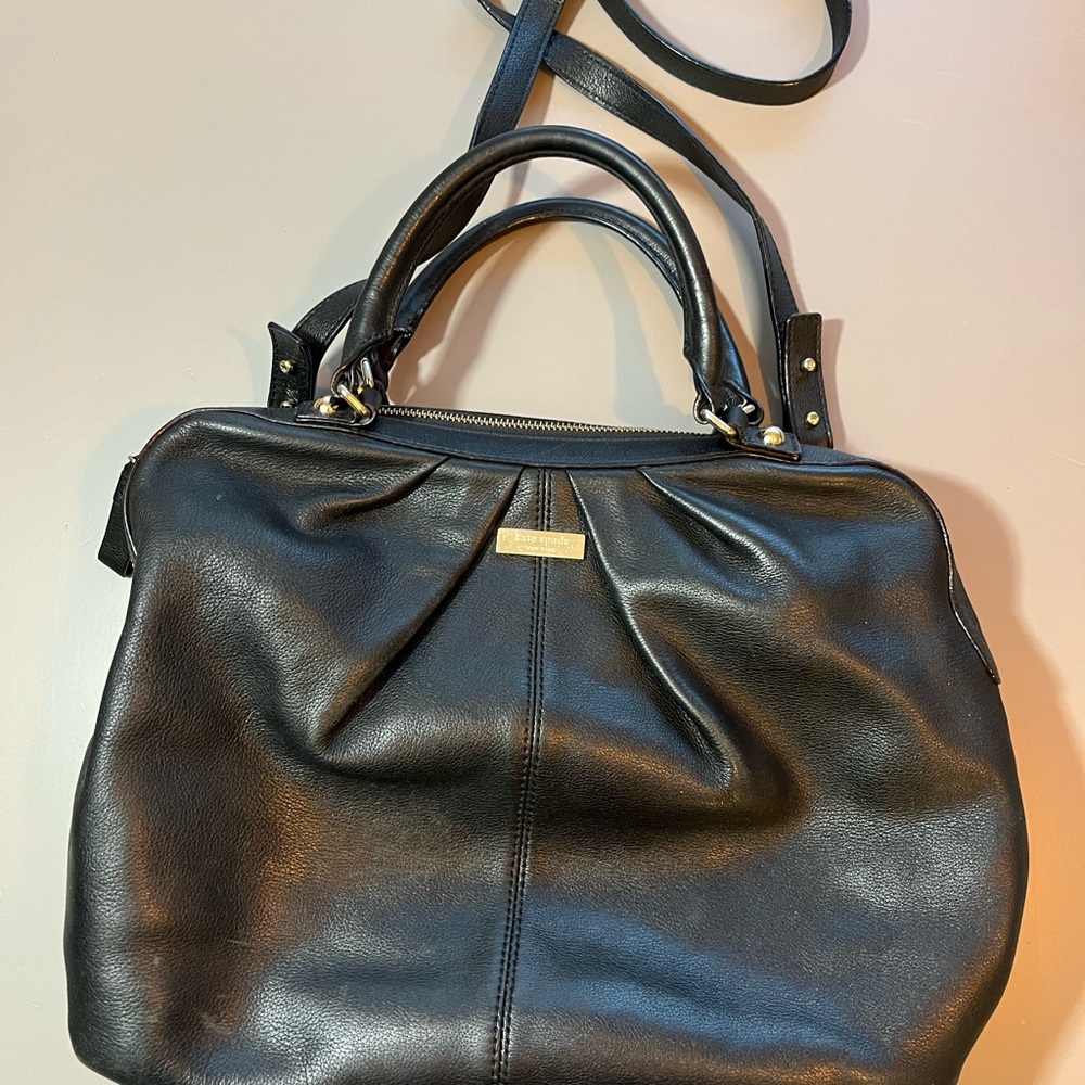 Elegant Black Leather Handbag